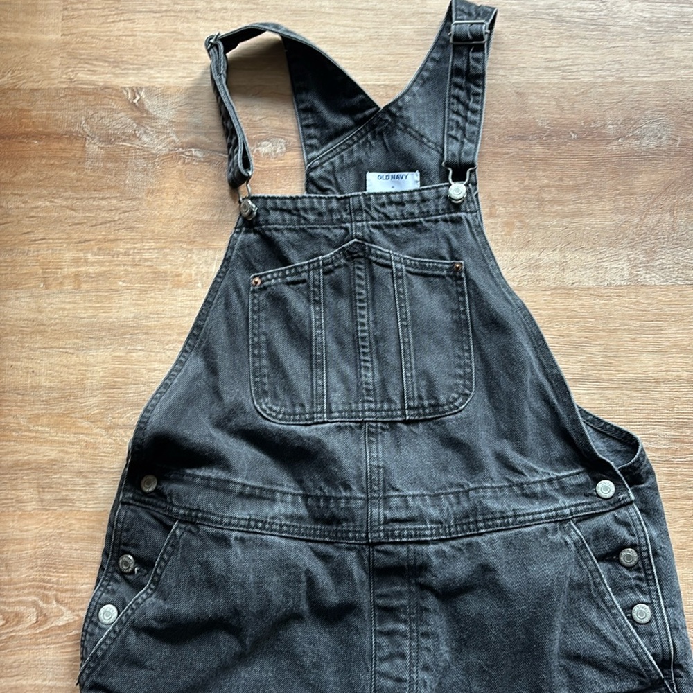 Black Shorts Overalls Old Navy